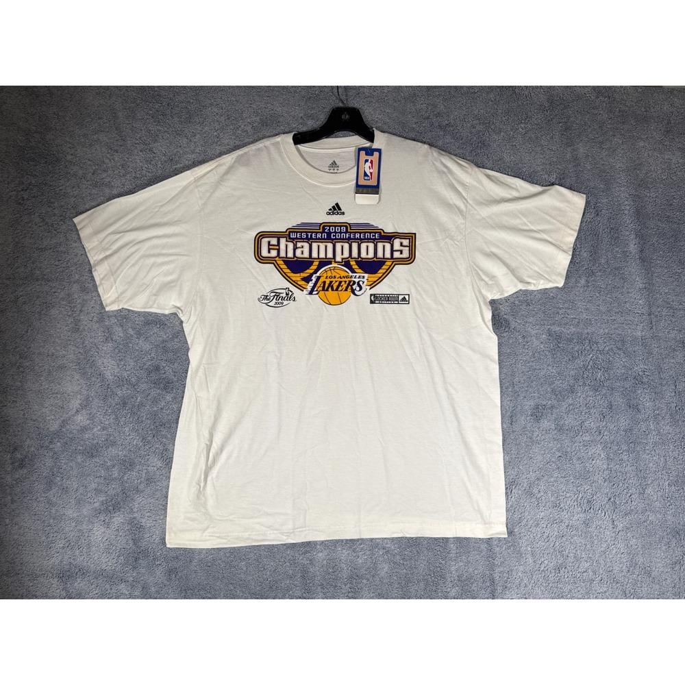 Adidas NBA Los Angeles Lakers 2009 Western Conference Champions Shirt XL NEW